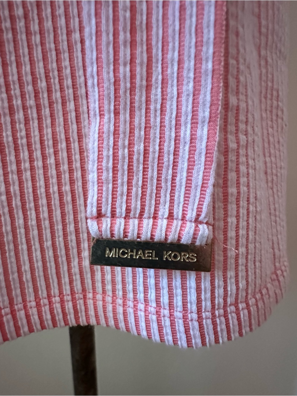 Michael Kors Lg dress w/elastic neck/waist & pockets. NWT P2P 19 1/2”-21 1/2” - Picture 3 of 8